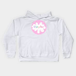 Birthday Cake They He Pronoun Pin Kids Hoodie